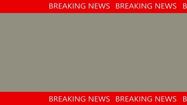 News lower third background overlay template with green screen, TV broadcast style animation for breaking news or live updates .Breaking news lower third 3rd chyron l3rd loop 4k 