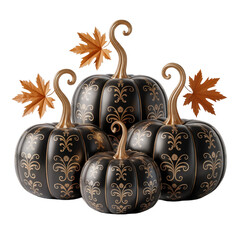 christmas pumokin  isolated on white