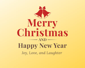 merry christmas and happy new year greeting