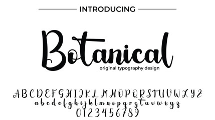 Botanical - Elegant Script Font for Smooth Handwritten Design and Creative Typography
