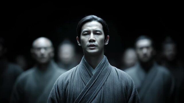 Tang Dynasty warriors solemnly lined up to show the mysterious power of the Orient