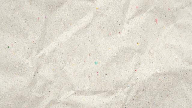 Abstract crumpled and creased recycle paper texture background
