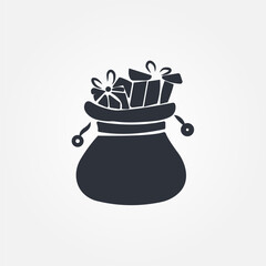 santa claus bag icon symbol illustration vector eps10 logo template design pattern seamless bright minimal design flat design realistic style simple design modern design