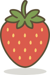 Strawberry Flat Icon