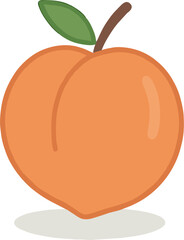 Peach Flat Icon
