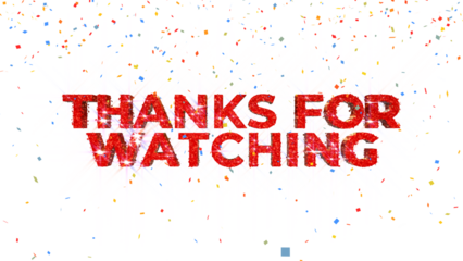 A clean and elegant “Thank You for Watching” text animation perfect for video outros, YouTube end screens, social media edits, and presentation closing scenes.