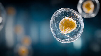 Close-up view of microscopic cells showcasing intricate structures and vibrant colors, highlighting the beauty of biological science.