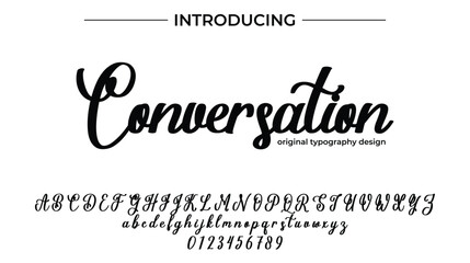 Conversation - Elegant Script Font for Smooth Handwritten Design and Creative Typography