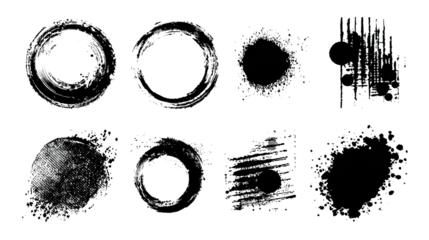 A series of circular patterns varying in texture and detail, showcasing unique designs and intriguing visual effects.