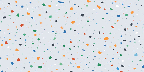 Colorful confetti seamless pattern vector design illustration for fun birthday party decoration and holiday element