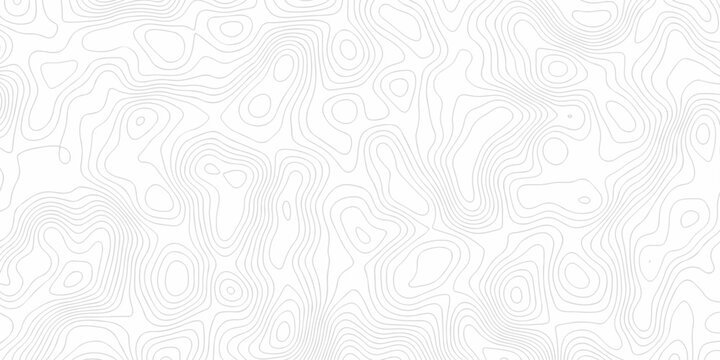 white topography map geography relief diagram texture design. Topography white background and black line world map texture design. Lines Topographic contour lines grid map seamless pattern.	
