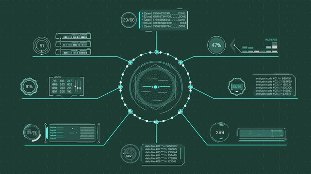 Animated display with a multi-component data processing system