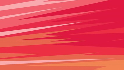 Abstract Red and Orange Background with Diagonal Lines and Shapes.