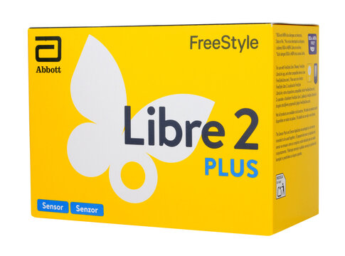 Abbott Laboratories Freestyle Libre 2 plus continuous glucose monitor sensor pack