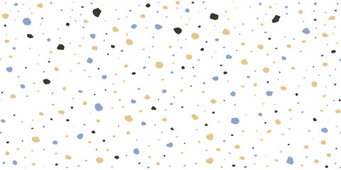 Colorful seamless polka dot confetti texture vector background pattern