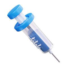3D Medical Syringe Injection Vaccine Tool