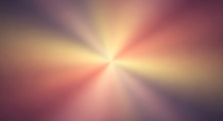 Abstract burst of light radiating from a central point in gradient colors