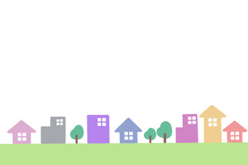 カラフル街並み