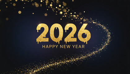 2026 Happy New Year Greeting Card, background, 2026 New Year card 