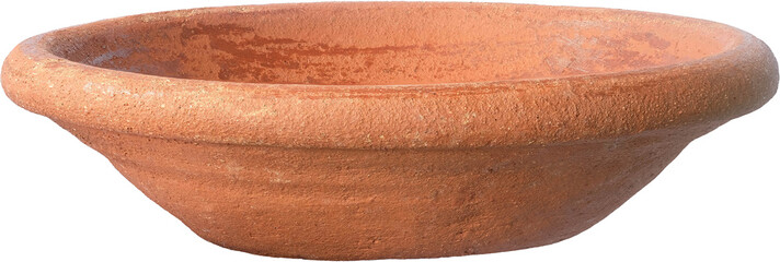 Traditional Indonesian Terracotta Grinding Bowl, Cobek or Cowet, in Transparent Background