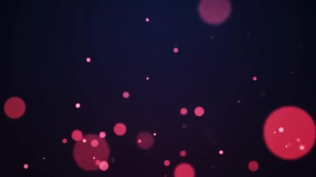 Abstract background with blurred red circles of varying sizes against a dark blue backdrop.