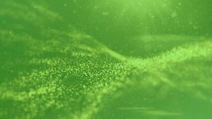 Green Screen Elegant Luxury Particle Wave and Dust Trails - Powered by Adobe