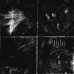 Worn paper texture featuring grain, noise, and scratches creating an aged appearance suitable for backgrounds or design elements.