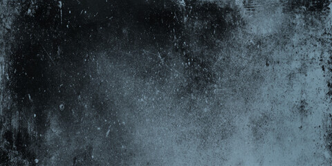 Dark grunge texture background distressed aged cracked concrete or stone wall surface with scratches and splatters monochrome design element.