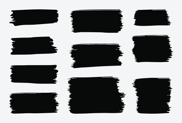 Black Distress Grunge Texture Brushes
