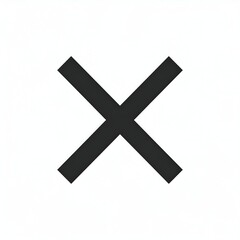 Obraz premium Black diagonal lines intersect, creating an 