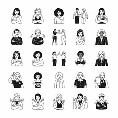 Diverse group of women celebrating together in a friendly collaborative spirit, representing teamwork and success