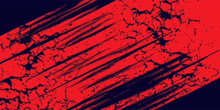 red black brush Car sticker wrap pattern banner abstract sporty lines black orange color combination grunge brush modern pattern racing motorsport vector design