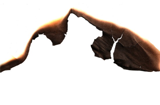 Real Burned Paper Frame, Grunge Texture Background, burning edge