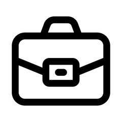 Briefcase icon. Modern line icon design with professional minimal vector styling crafted for business, work, office, career, and professional concepts