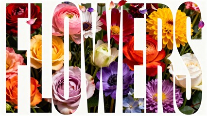 Vibrant Flowers Banner: Colorful Roses, Ranunculus & Dahlia Photography for Floral Shop Design & Garden Ad