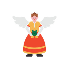 Fototapeta premium Colorful icon for angel