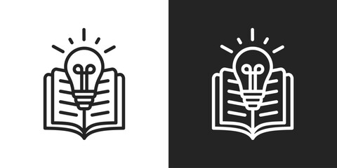 Success Icon In Black And White Line Style