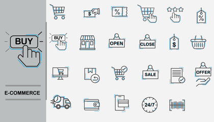 icon sheet for e-commerce