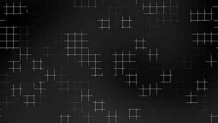 Black Grid Line Abstract Background with Minimal Futuristic Pattern Design