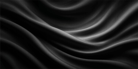 Black luxury satin silk fabric texture pattern backdrop