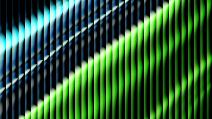 Abstract vertical lines with blue and green gradient