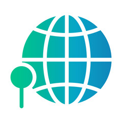 Gradient Icon – Global Pin Location
