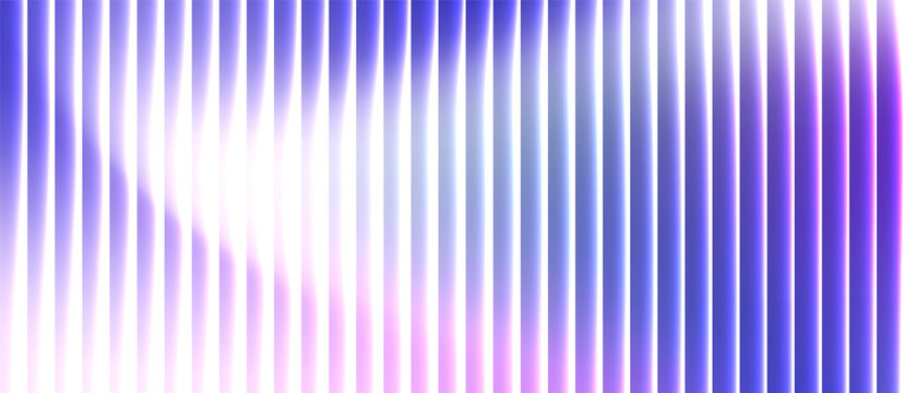 Abstract ribbed glass background in light purple and pink gradient tones with wave texture and glossy light reflection. modern tech design, minimal visuals or digital surface presentations
