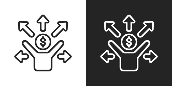 Opportunity Icon In Black And White Line Style