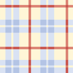 Cute Pastel Plaid and Checkered Pattern Set with Decorative Elements