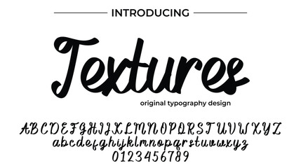 Textures - Elegant Script Font for Smooth Handwritten Design and Creative Typography