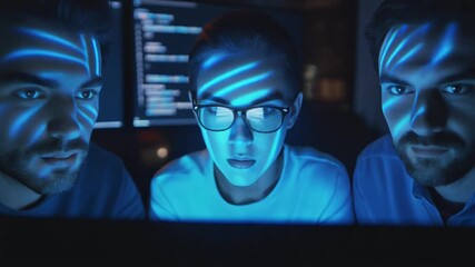 Business Teamwork Montage Digital Marketing Concept for Collective Success, Innovation & Strategic Collaboration in Tech Projects