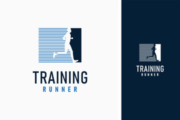 Running logo symbol icon design