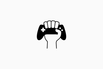 Playing game logo symbol icon illustration