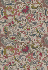 Colorful Geometric Multicolour All Over Fabric Design